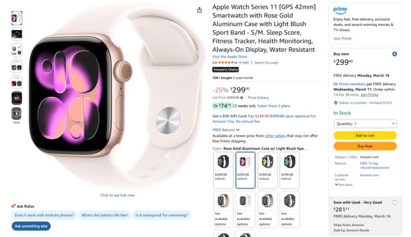 Apple Watch 劈價 75 折！Series 11 驚現歷史新低價？【點擊連結即買】