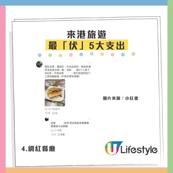 小紅書熱議5大「水魚景點與消費」!內地客深度遊仲識玩過港人?網民盤點「最無謂支出」港人有共鳴