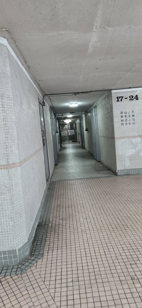 樓主以「娘家」所在的朗屏邨為例，指出屋邨樓齡接近40年，但公共地方仍保養得不錯。（截圖：Facebook@公屋討論區）