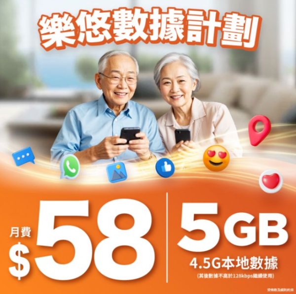 手機月費驚現$33「神Plan」！60歲港人包無限數據＋免行政費 附7大電訊商優惠