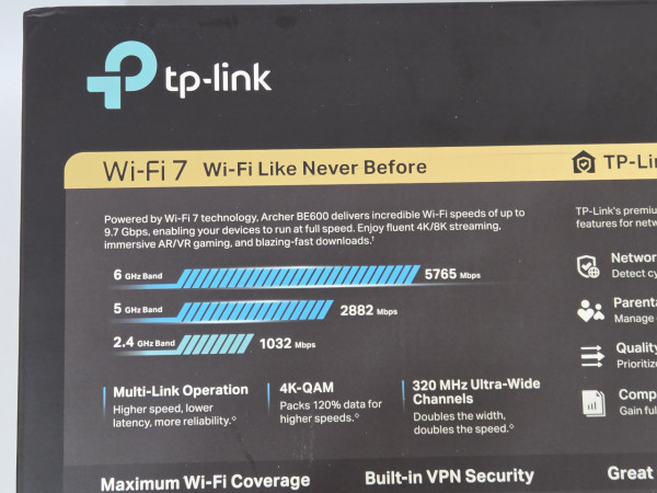 TP-Link Archer BE600 實測！$1999 盡享 10G 傳輸與三頻 Wi-Fi 7 極速！