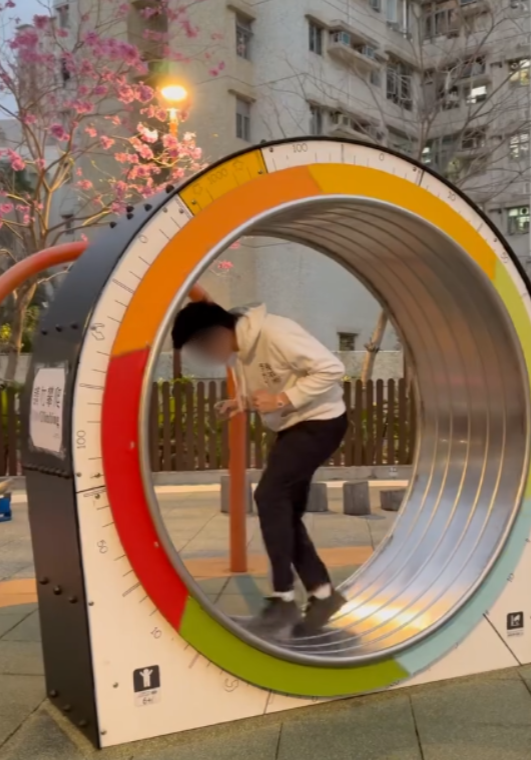 香港公園現「巨型倉鼠輪」15秒極速跑圈 網民眼紅：依家啲公園咁好玩！