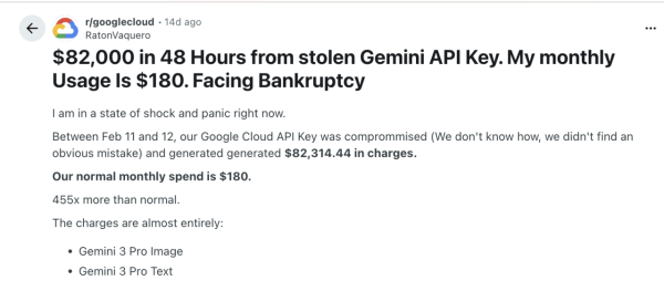 OpenClaw 用家必睇Gemini API 兩日狂燒近$65萬全因漏做1 個設定 ...