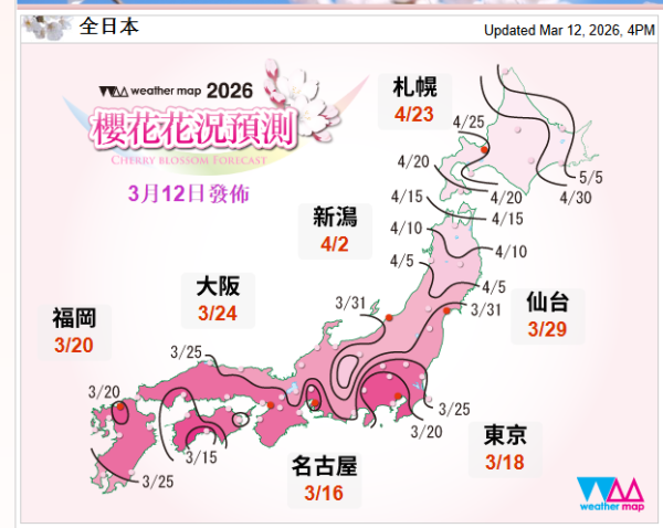大阪櫻花2026｜大阪櫻花最新開花預測最佳觀賞期！附人氣大阪櫻花景點10大推介 