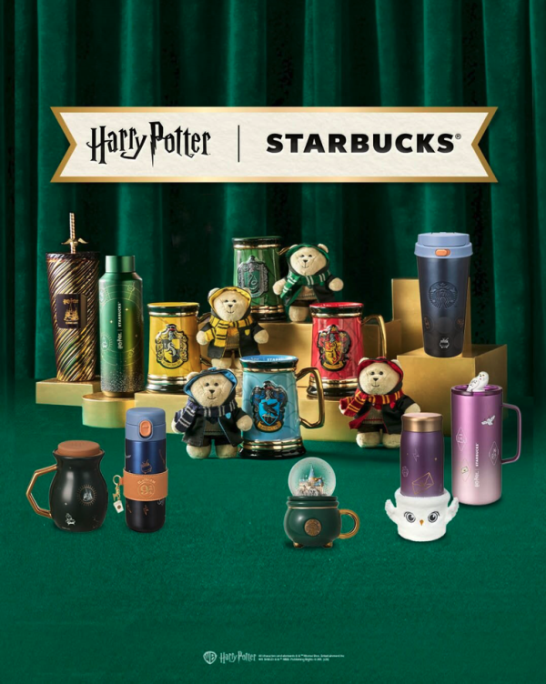 哈利波特聯乘Starbucks推出全新系列！感溫變色杯+水晶咖啡杯+不鏽鋼隨行杯