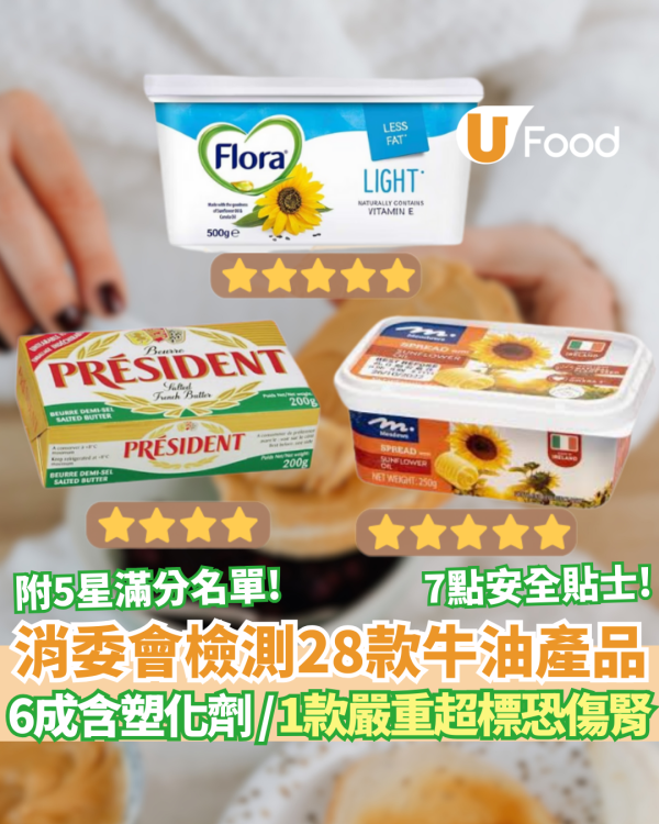 消委會牛油檢測｜超市逾半常見牛油含致癌物/塑化劑 1款嚴重超標恐傷腎！ 即睇5星滿分安全名單 (附詳細牌子)