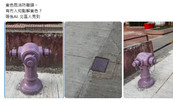 街頭驚見神秘「紫色消防栓」！網民以為AI執圖 官方揭開1大隱藏用途