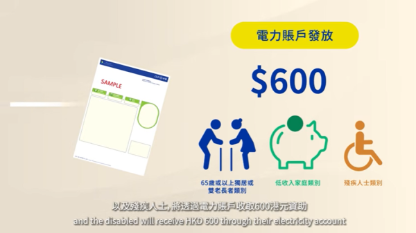 中電基層家庭電費補助計劃(圖片來源︰中電)