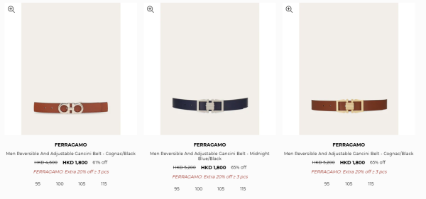 Ferragamo開倉低至1折！手袋勁減近$15,000 最平$1080起！高踭鞋/皮靴/手鏈/耳環/皮帶