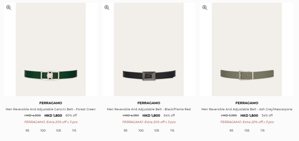 Ferragamo開倉低至1折！手袋勁減近$15,000 最平$1080起！高踭鞋/皮靴/手鏈/耳環/皮帶