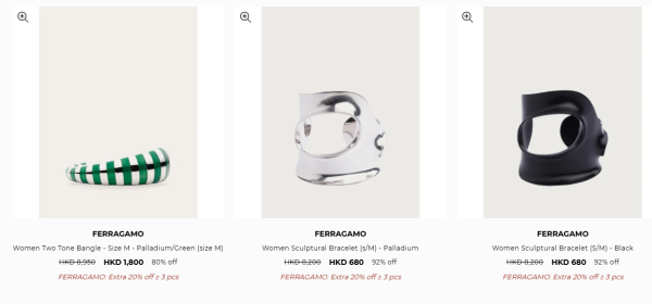 Ferragamo開倉低至1折！手袋勁減近$15,000 最平$1080起！高踭鞋/皮靴/手鏈/耳環/皮帶