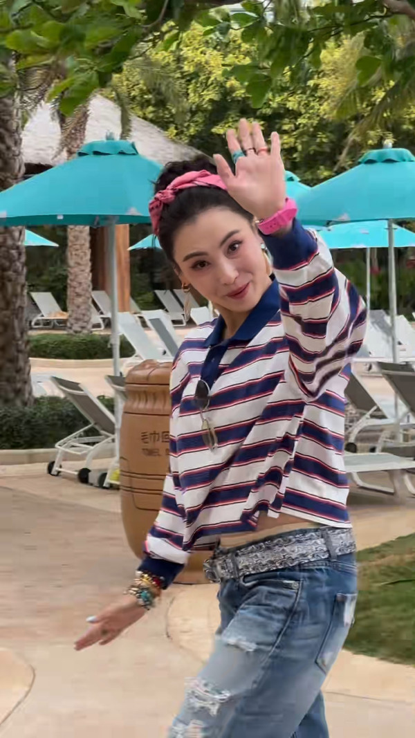 張栢芝被野生捕獲揭最真實身形 45歲生三胎後驚見鬆弛肉：不忍直視！