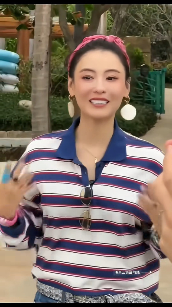 張栢芝被野生捕獲揭最真實身形 45歲生三胎後驚見鬆弛肉：不忍直視！