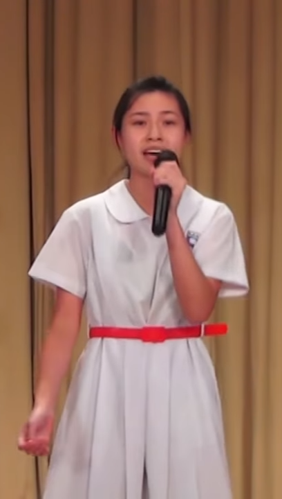 夜王｜「葵芳」蔡蕙琪中六歌唱比賽片流出！青澀校服look反差極大