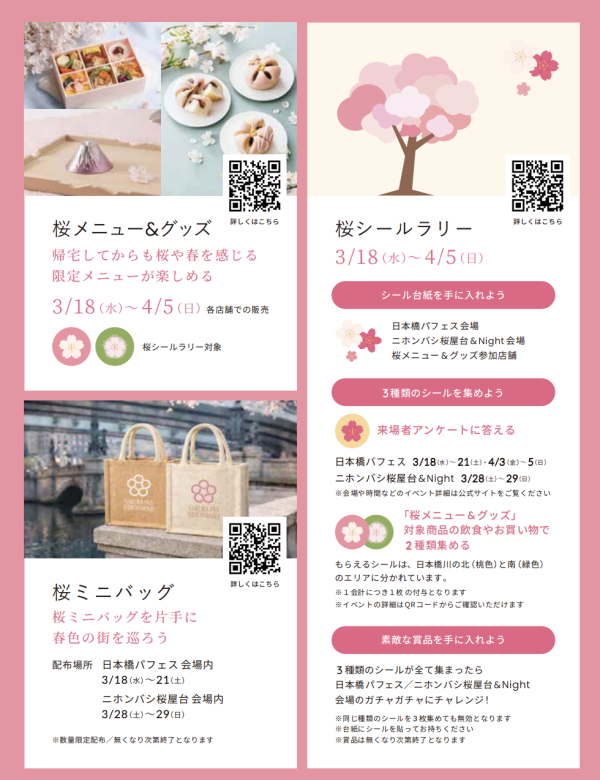 SAKURA FES NIHONBASHI 2026(圖片來源:nihonbashi-sakurafes.art) 東京櫻花祭2026|東京賞櫻勝地8大推介!日本橋櫻花限定甜點、小金井1400棵櫻花盛放
