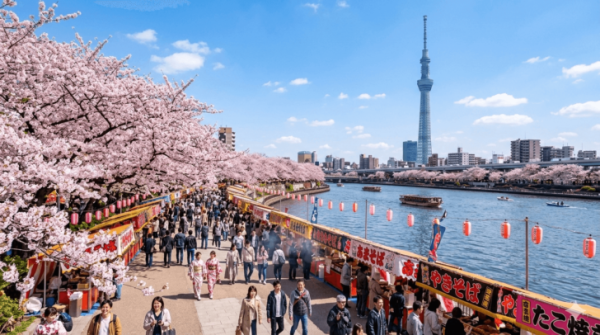 墨堤櫻花節(圖片來源:地域情報「東京さんぽ」) 東京櫻花祭2026|東京賞櫻勝地8大推介!日本橋櫻花限定甜點、小金井1400棵櫻花盛放