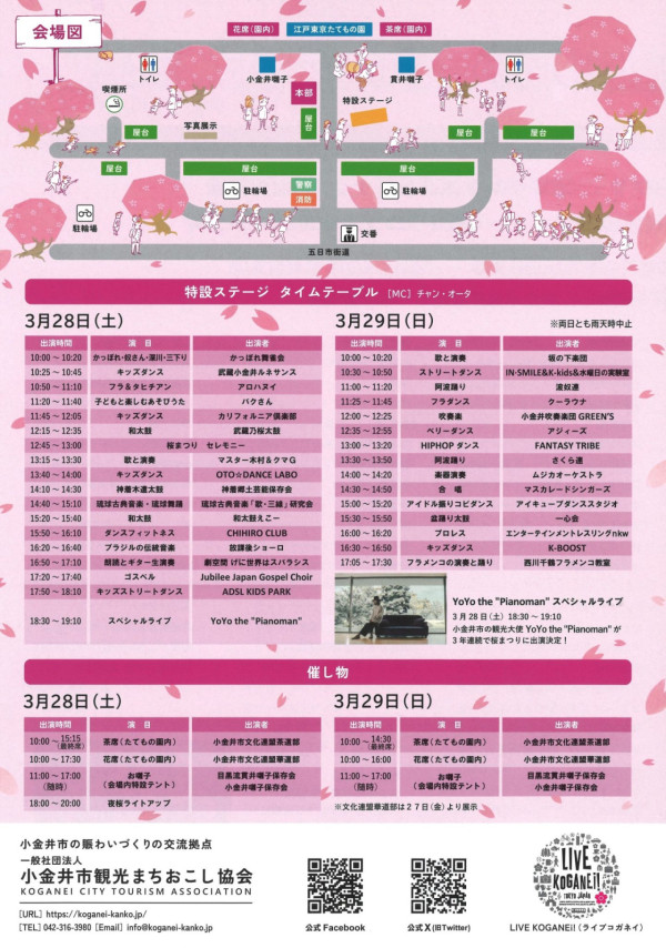 小金井櫻花節(圖片來源:koganei-s.or.jp) 東京櫻花祭2026|東京賞櫻勝地8大推介!日本橋櫻花限定甜點、小金井1400棵櫻花盛放