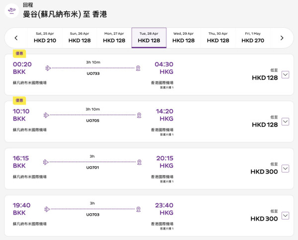 香港快運航空推限時泰國機票優惠！ 飛曼谷布吉清邁低至8 