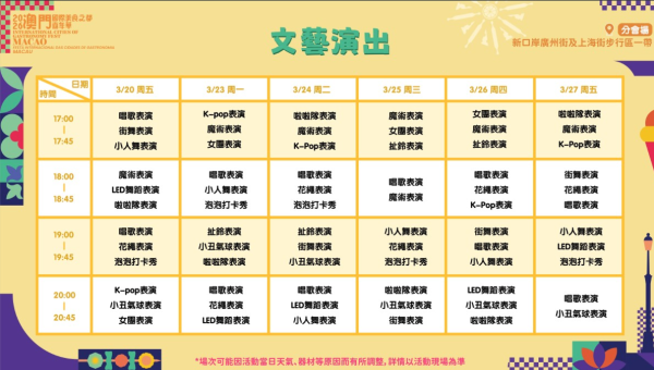 照片來源：澳門特別行政區政府旅遊局