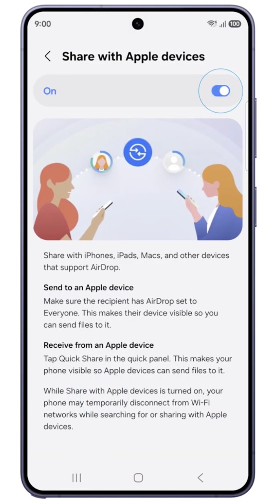 Android 終於用到 AirDrop！ Samsung S26 破天荒支援 iPhone 原圖互傳：一鍵跨平台過相 不再讓 WhatsApp 壓畫質【附啟用教學】