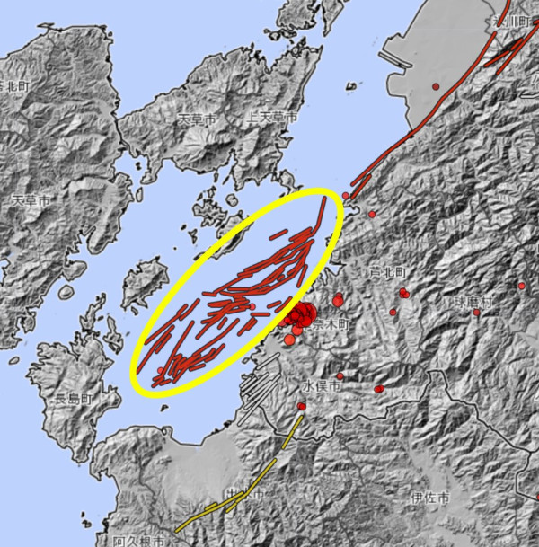 熊本南部連日地震現「群震」現象 一周狂震過千次 專家：須防範中度地震 