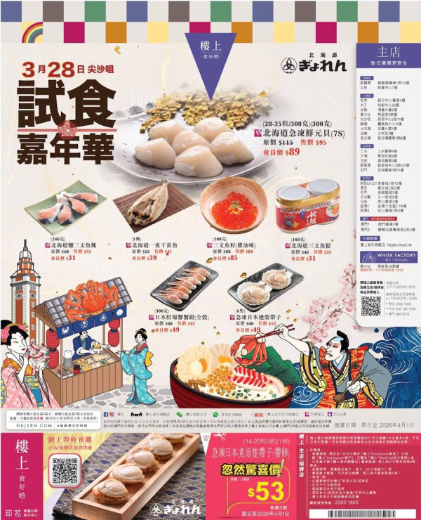 樓上試食嘉年華 古天樂驚喜現身!免費入場試食 Häagen-Dazs 雪糕/日本帶子/北海道鱈場蟹 附登記連結