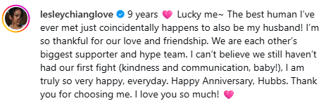 人妻星二代拍拖9周年紀念罕有瘋狂放閃 晒圈外老公合照揭婚姻保鮮秘訣