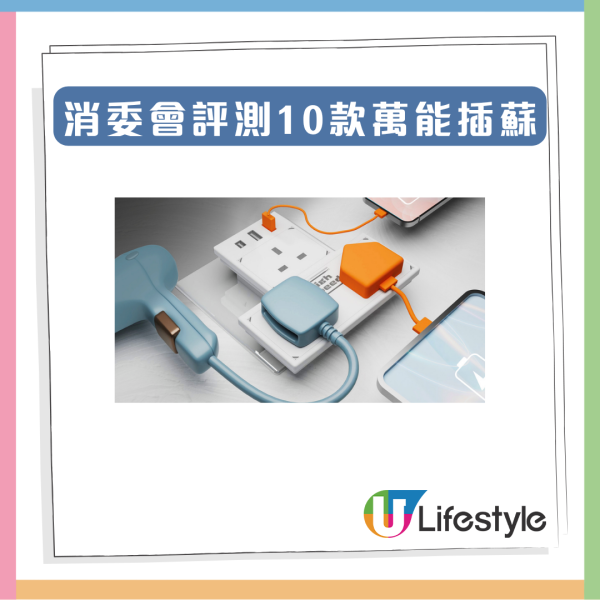 【消委會插蘇】實測10款USB萬能插蘇 2款有觸電風險要回收 3款最慳電