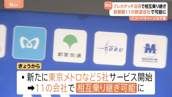 遊日唔使IC卡！東京11間鐵路啟用信用卡感應支付 支援跨線轉乘地鐵一卡走天涯 