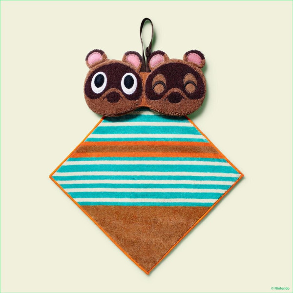 日本FamilyMart聯乘「動物森友會」限定系列｜必買豆狸粒狸毛巾收納袋、配色條子襪 