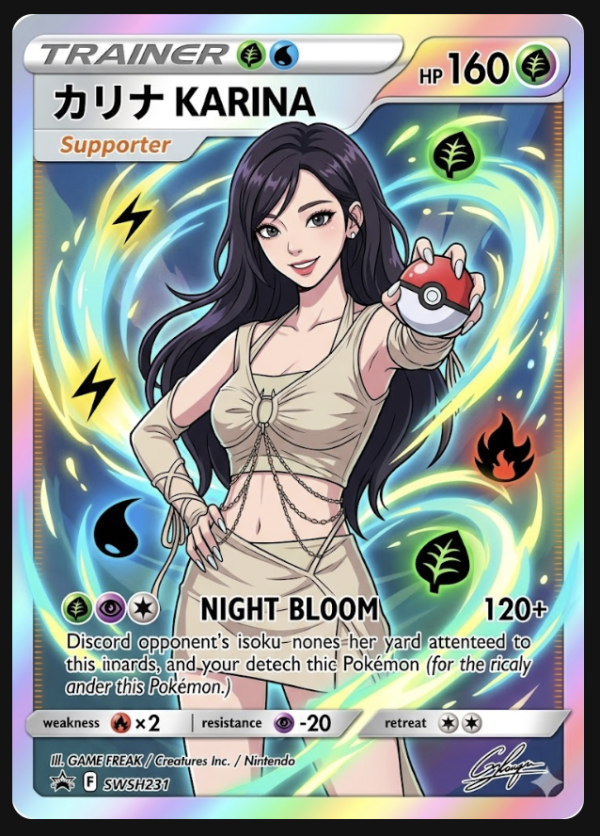 IG洗版必學 AI免費生成寶可夢閃卡 1句指令變身精靈訓練員【Copy&Paste就玩得】