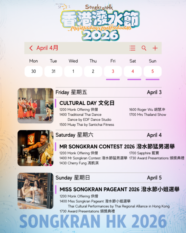 香港潑水節2026(圖片來源︰香港潑水節)