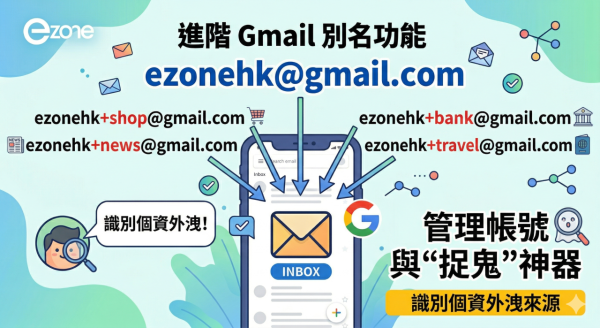 Gmail四大神技1個電郵變無限帳戶！過濾垃圾信、攞迎新優惠免開新戶【教Gmail分身設定】