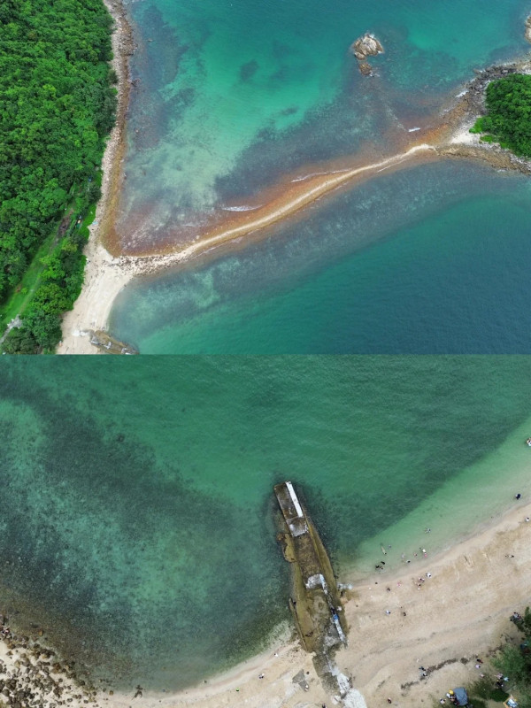 港版天使之路限時浮現！西貢海中沙洲退潮先見到 附交通潮汐表