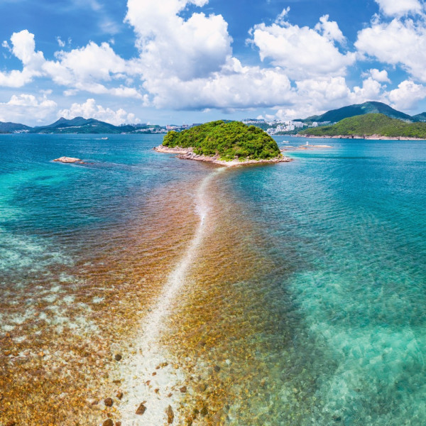 港版天使之路限時浮現！西貢海中沙洲退潮先見到 附交通潮汐表