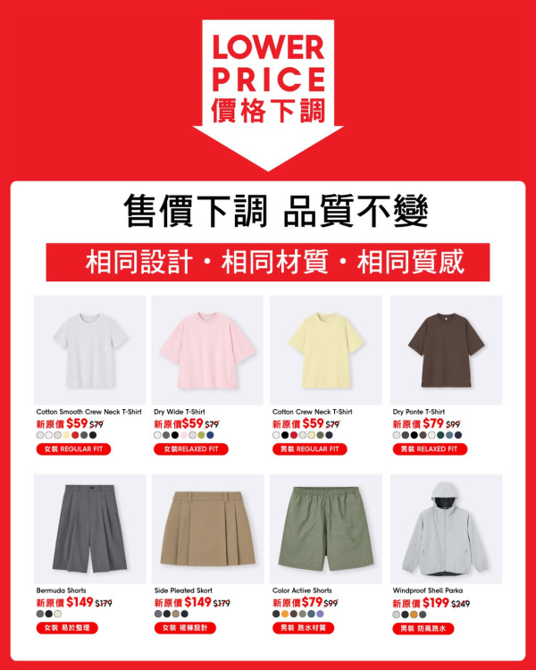 GU免費送爆紅新衫！簡單3步登記贏換領券！復活節優惠全場大減價$59起