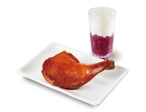 大快活突發優惠$29雞髀餐！瑞士汁雞髀／淮鹽生炸雞髀＋紅豆冰 (附指定時段＋樂悠咭全日減$6)