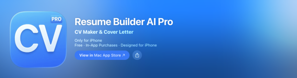 搵工/轉工神器 AI改CV神App終身版限時免費 根據職位要求1鍵出專屬CV 【原價$1XX】