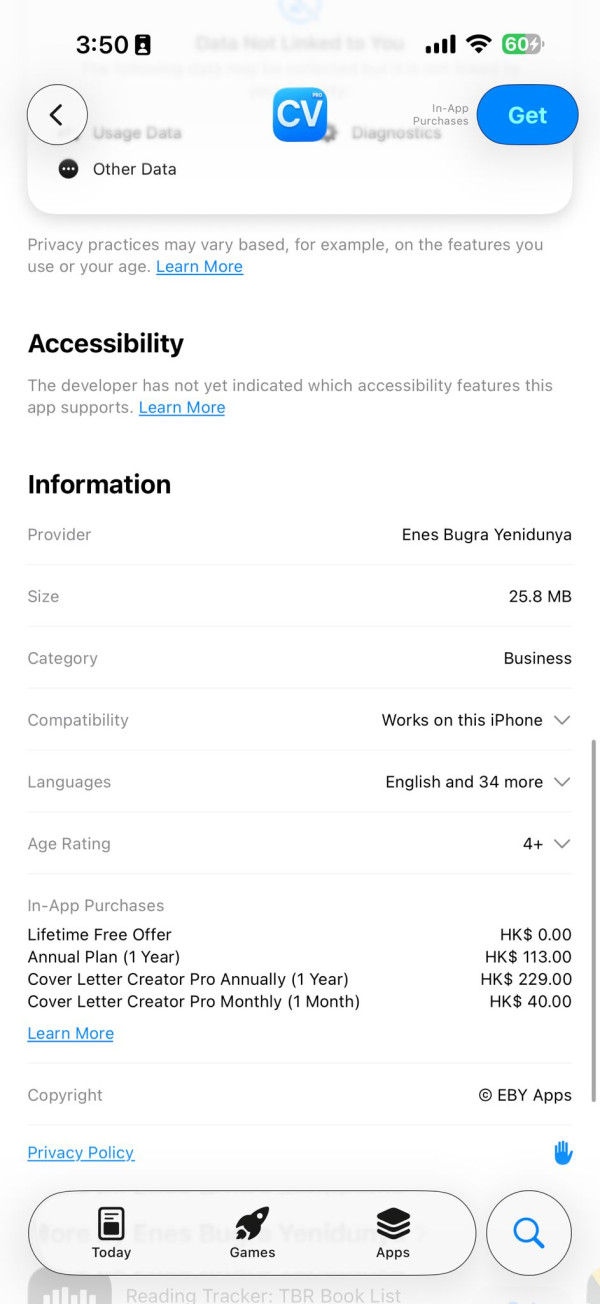 搵工/轉工神器 AI改CV神App終身版限時免費 根據職位要求1鍵出專屬CV 【原價$1XX】