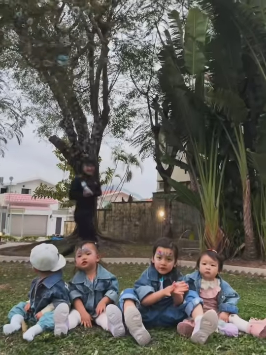 四位星二代BB合體慶祝生日！黃翠如洪永城連詩雅三大家庭聚會畫面難得