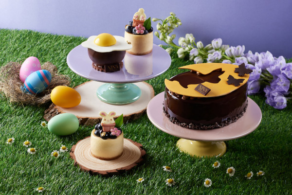 Nina Patisserie復活節幻巧甜饌系列 奇趣柚子「煎」復活蛋/雙重朱古力萌兔蛋糕