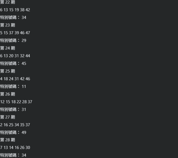 資料來源：「齊齊研究六合彩！」Facebook群組