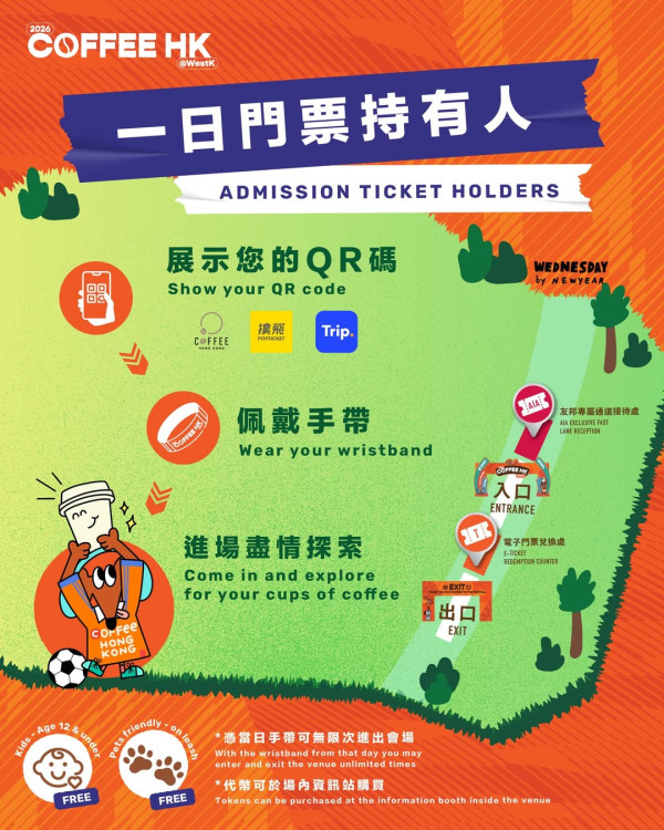 香港咖啡節2026︱一連4日集結80+咖啡品牌 毛孩運動會/世界冠軍親自沖調/首推咖啡Cocktail（附率先購票詳情）