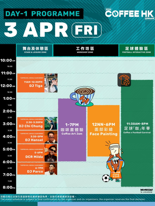香港咖啡節2026（圖片來源︰IG@coffeehkg）