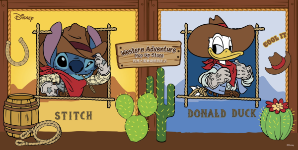 銅鑼灣時代廣場迪士尼期間限定店！史迪仔唐老鴨化身西部牛仔！逾50款全新精品+盲盒+限定相框自拍亭