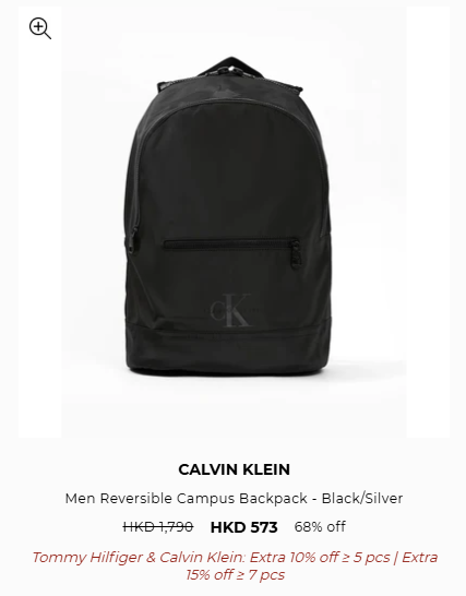 開倉優惠 | Calvin Klein開倉低至25折！男女裝/人氣內衣褲/休閒鞋$95起