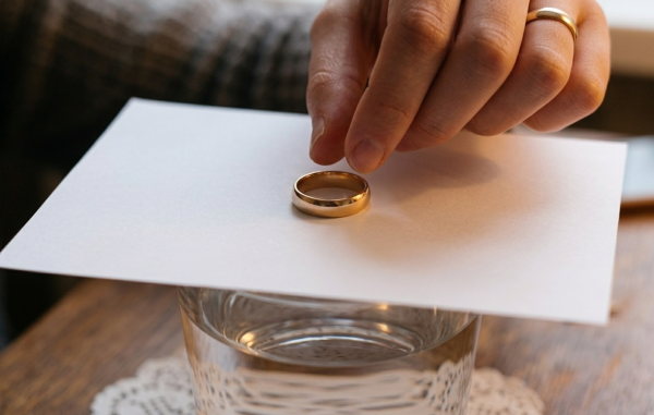 爆紅「戒指占卜」超邪門！燒紙跌落水預言感情契機？揭婚姻宿命