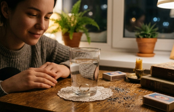 爆紅「戒指占卜」超邪門！燒紙跌落水預言感情契機？揭婚姻宿命