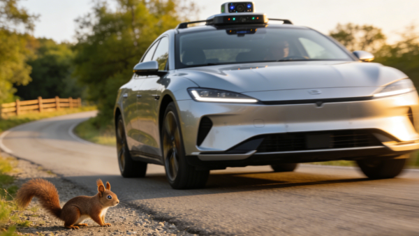 【有片】中國無人送貨車避障失靈 直輾小狗不顧而去惹公憤！網民：如果係細路點算？