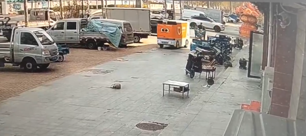 【有片】中國無人送貨車避障失靈 直輾小狗不顧而去惹公憤！網民：如果係細路點算？